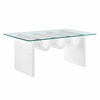 Ondine Glass Top Coffee Table