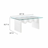 Ondine Glass Top Coffee Table