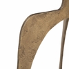 Ophelia Side Table in White & Brass