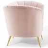 Opportunity Performance Velvet Armchair in Pink