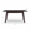 Oracle 47" Rectangle Dining Table in Cappuccino