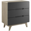 Origin Three-Drawer Chest or Stand in Natural Gray