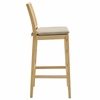 Ovard Wood and Rattan Bar Stool in Natural