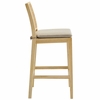Ovard Wood and Rattan Counter Stool in Natural