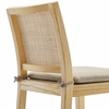 Ovard Wood and Rattan Counter Stool in Natural