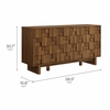 Owen 59 Inch 4 Door Geometric Sideboard in Walnut
