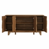 Owen 59 Inch 4 Door Geometric Sideboard in Walnut