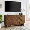 Owen 59 Inch 4 Door Geometric Sideboard in Walnut