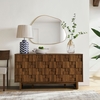 Owen 59 Inch 4 Door Geometric Sideboard in Walnut