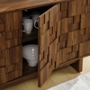 Owen 59 Inch 4 Door Geometric Sideboard in Walnut