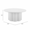 Palmier Coffee Table in White