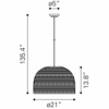 Paradise Ceiling Lamp in Gray