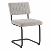 Parity Boucle Dining Side Chairs Set of 2 in Black Taupe