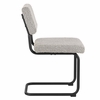 Parity Boucle Dining Side Chairs Set of 2 in Black Taupe