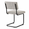 Parity Boucle Dining Side Chairs Set of 2 in Black Taupe