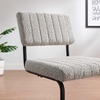 Parity Boucle Dining Side Chairs Set of 2 in Black Taupe