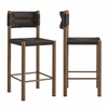 Parkland Outdoor Patio Rattan and Aluminum Counter Stools Set of 2