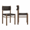 Parkland Outdoor Patio Rattan and Aluminum Dining Side Chairs Set of 2