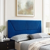 Patience Channel Tufted Performance Velvet Twin Headboard in Navy