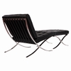 Pavilion Exposition Chair & Ottoman Black