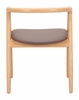 Peker Dining Chair Set of 2 in Brown & Natural