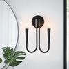 Penrose 2-Light Wall Sconce in Black