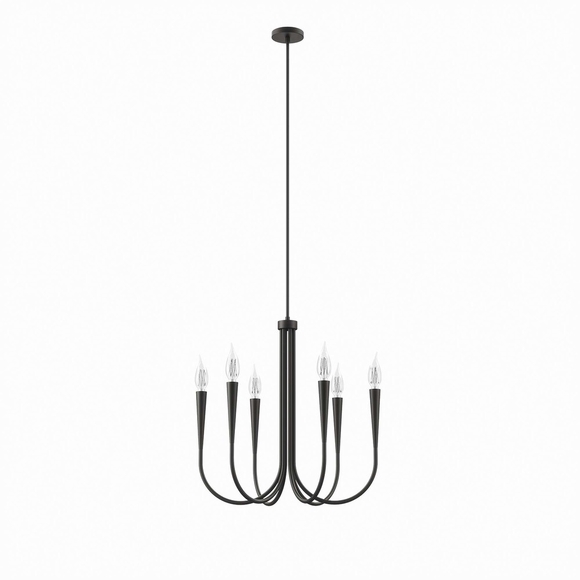 Penrose 6-Light Chandelier in Black