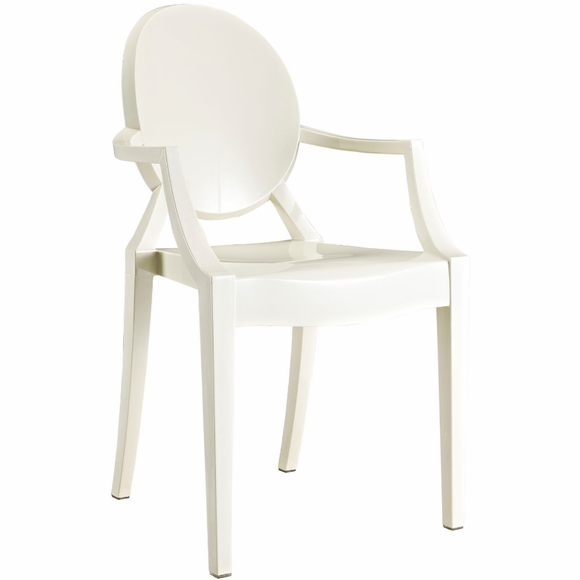 Starck Ghost Chair, Clear Side ArmChair Modern In Designs