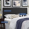 Phoebe King Vinyl Headboard in Black