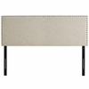 Phoebe Queen Fabric Headboard in Beige