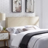 Phoebe Queen Fabric Headboard in Beige