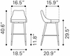 Piccolo Barstool in Pink