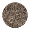 Pietra Indoor Outdoor Patio Round Side Table in Dark Emperador Marble