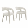 Pinnacle Boucle Upholstered Dining Chair Set of 2