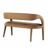 Pinnacle Performance Velvet Accent Bench in Brown