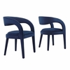 Pinnacle Performance Velvet Dining Chair Set of 2