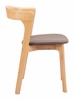 Pioro Dining Chair Set of 2 in Brown & Natural