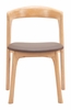 Pioro Dining Chair Set of 2 in Brown & Natural