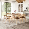 Pioro Dining Chair Set of 2 in Brown & Natural