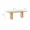 Piston 82" Rectangular Wood Dining Table in Natural