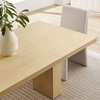 Piston 82" Rectangular Wood Dining Table in Natural