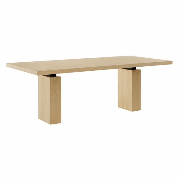 Piston 82" Rectangular Wood Dining Table in Natural