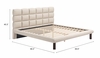 Placid King Bed in Beige