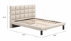Placid Queen Bed in Beige