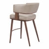 Poise Counter Stool in Brown & Walnut