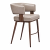 Poise Counter Stool in Brown & Walnut
