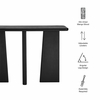 Porter 45" Wood Console Table in Black
