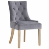 Pose Dining Chair Velvet Set of 2 in Gray