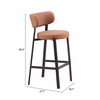 Prairie Barstool - Set of 2 in Brown