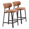 Prairie Counter Stool - Set of 2 in Brown